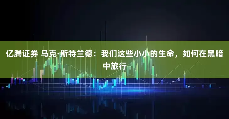 亿腾证券 马克·斯特兰德：我们这些小小的生命，如何在黑暗中旅行
