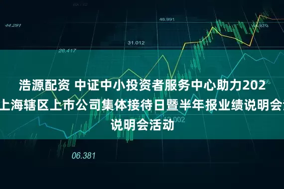 浩源配资 中证中小投资者服务中心助力2026年上海辖区上市公司集体接待日暨半年报业绩说明会活动